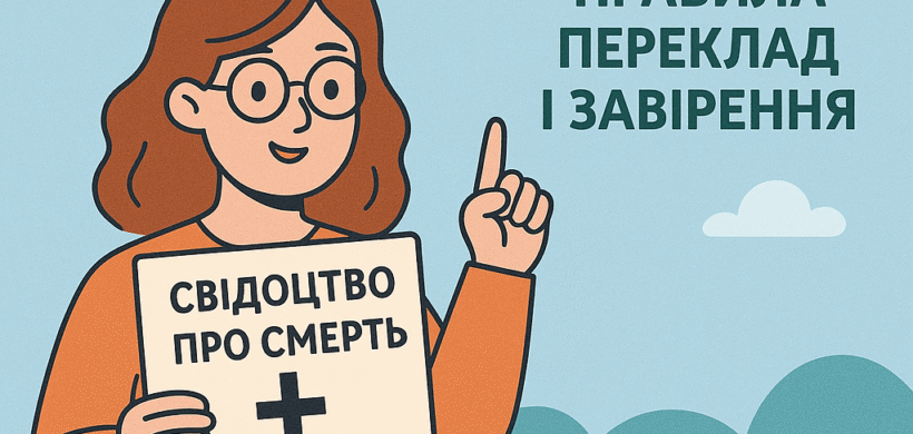 Свидетельство о смерти. Правила перевода и заверения