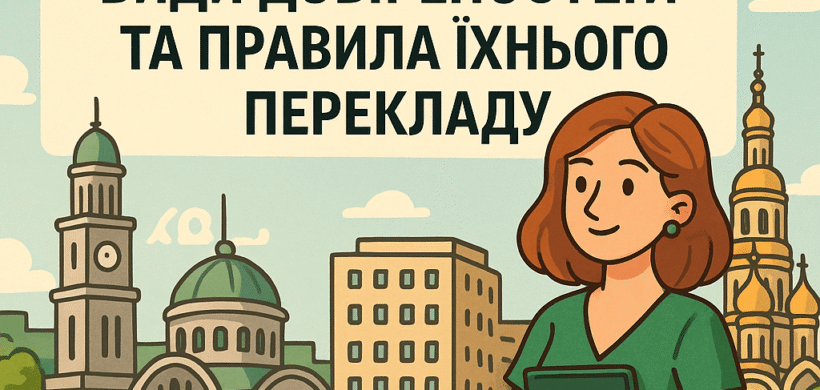 Виды доверенностей и правила их перевода